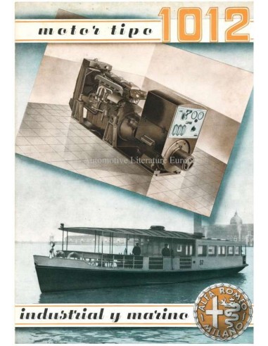 194? ALFA ROMEO ENGINE 1012 BROCHURE SPAANS