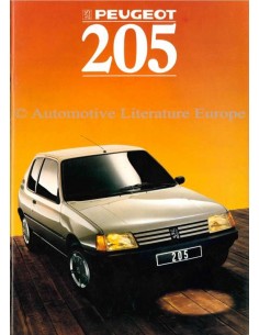 1988 PEUGEOT 205 BROCHURE NEDERLANDS