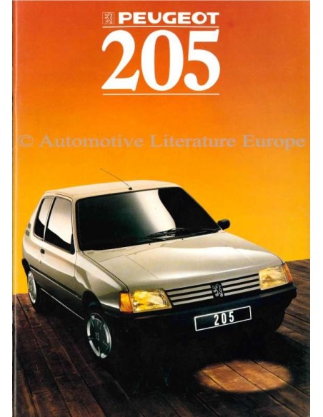 1988 PEUGEOT 205 BROCHURE NEDERLANDS