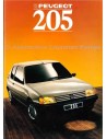 1988 PEUGEOT 205 BROCHURE NEDERLANDS