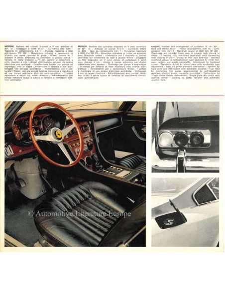 1968 FERRARI 365 GT 2+2 PININFARINA PROSPEKT 19/68