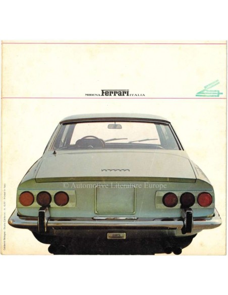 1967 FERRARI 365 GT 2+2 PININFARINA BROCHURE 19/67