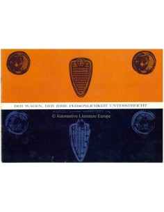 1963 ALFA ROMEO GIULIA 1600 SPRINT / GIULIA 1600 SPIDER BROCHURE GERMAN