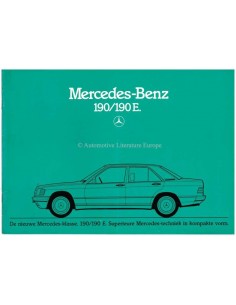 1983 MERCEDES BENZ 190 / 190E PROSPEKT NIEDERLÄNDISCH
