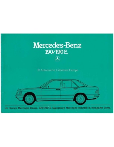 1982 MERCEDES BENZ 190 / 190E BROCHURE DUTCH