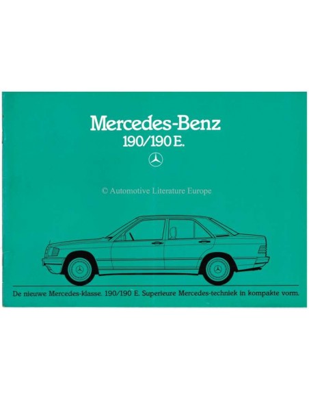 1983 MERCEDES BENZ 190 / 190E BROCHURE NEDERLANDS