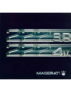1992 MASERATI 222 SR - 222 4V BROCHURE ENGELS SPAANS