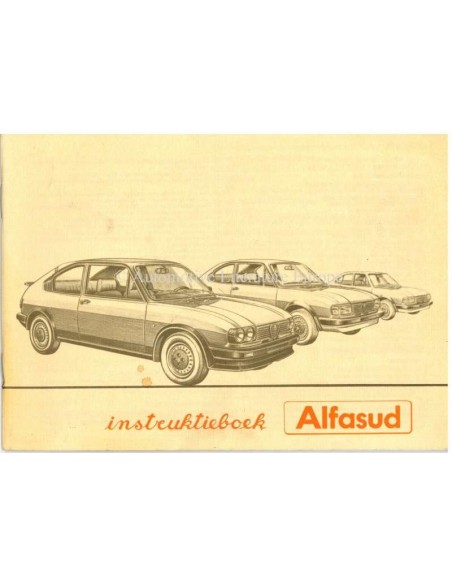 1982 ALFA ROMEO ALFASUD INSTRUCTIEBOEKJE NEDERLANDS