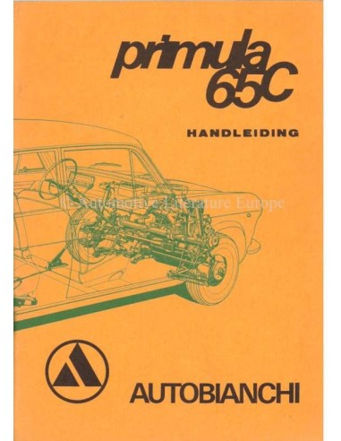 1968 AUTOBIANCHI PRIMULA 65C INSTRUCTIEBOEKJE NEDERLANDS
