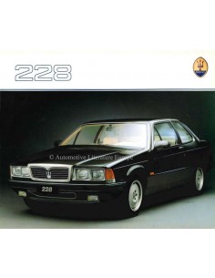1988 MASERATI 228 BROCHURE ENGELS