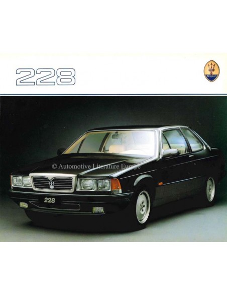 1988 MASERATI 228 BROCHURE ENGELS