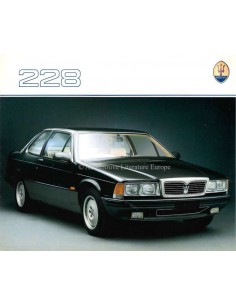 1988 MASERATI 228 BROCHURE ENGELS