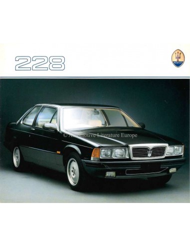 1988 MASERATI 228 BROCHURE ENGLISH