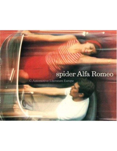 1964 ALFA ROMEO 2600 SPIDER & GUILIA SPIDER / SPIDER VELOCE BROCHURE ENGELS
