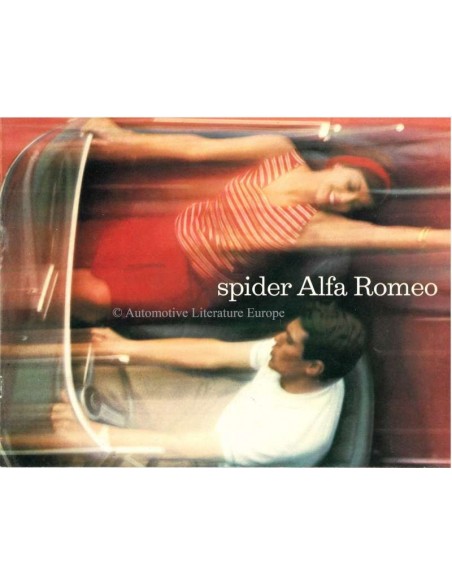1964 ALFA ROMEO 2600 SPIDER & GUILIA SPIDER / SPIDER VELOCE BROCHURE ENGELS