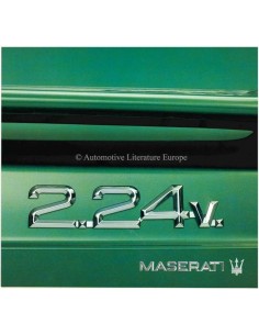 1991 MASERATI 2.24V. BROCHURE ITALIAANS