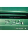 1991 MASERATI 2.24V. BROCHURE ITALIAANS