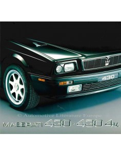 1992 MASERATI 430 - 430 4V BROCHURE ENGELS SPAANS