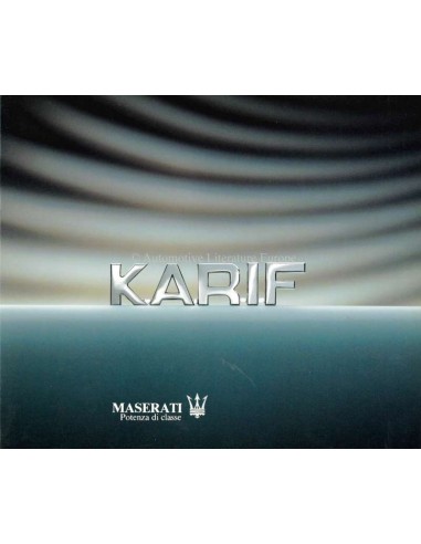 1990 MASERATI KARIF BROCHURE ITALIAANS