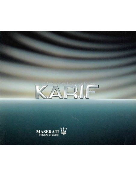 1990 MASERATI KARIF BROCHURE ITALIAANS