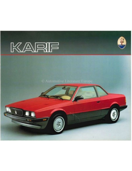 1988 MASERATI KARIF BROCHURE FRENCH