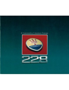 1990 MASERATI 228 BROCHURE ITALIAANS