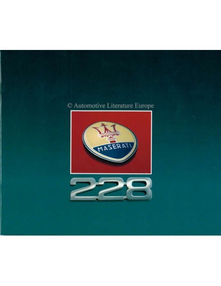 1990 MASERATI 228 BROCHURE ITALIAN
