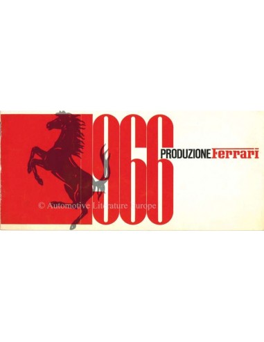 1966 FERRARI PRODUZIONE PROSPEKT 07/66