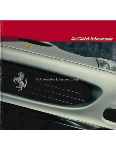 2002 FERRARI 575M MARANELLO MEDIA HARDBACK BROCHURE 1803/02