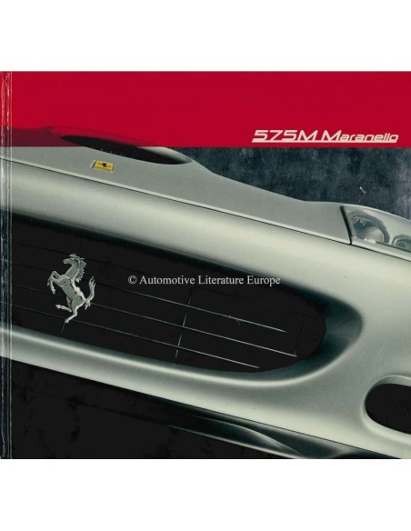 2002 FERRARI 575M MARANELLO MEDIA HARDCOVER PROSPEKT 1803/02