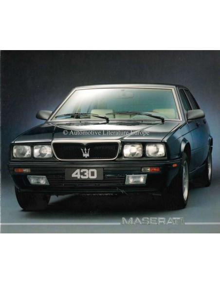 1989 MASERATI 430 PROSPEKT DEUTSCH