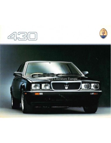 1988 MASERATI 430 BROCHURE ENGELS