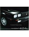 1992 MASERATI 4.24V BROCHURE ITALIAANS