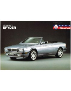 1994 MASERATI SPYDER LEAFLET ENGELS