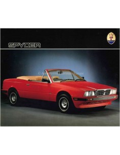 1987 MASERATI SPYDER LEAFLET ENGLISCH