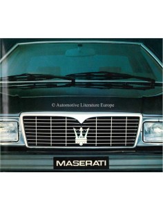 1984 MASERATI PROGRAM PROSPEKT ITALIENISCH