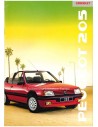 1989 PEUGEOT 205 CABRIOLET PROSPEKT NIEDERLÄNDISCH