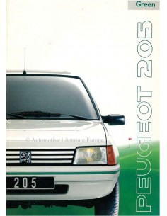 1990 PEUGEOT 205 GREEN PROSPEKT DEUTSCH