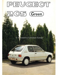 1990 PEUGEOT 205 GREEN BROCHURE DUTCH