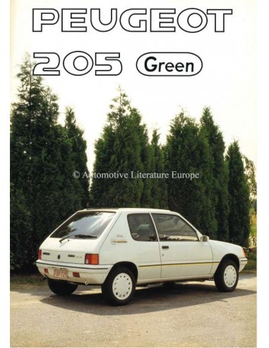 1990 PEUGEOT 205 GREEN PROSPEKT NIEDERLÄNDISCH
