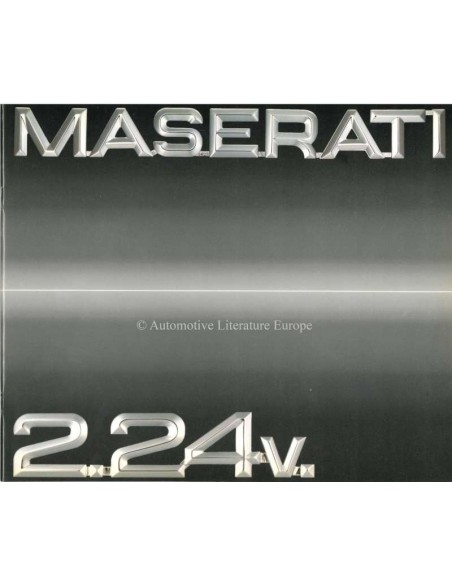 1990 MASERATI 2.24V. PROSPEKT ITALIENISCH