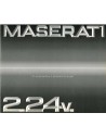1990 MASERATI 2.24V. PROSPEKT ITALIENISCH