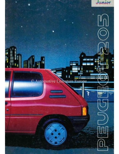 1990 PEUGEOT 205 JUNIOR BROCHURE DUTCH