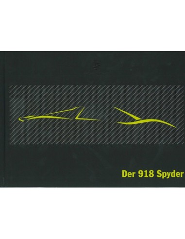2012 PORSCHE 918 SPYDER HARDCOVER BROCHURE DUITS