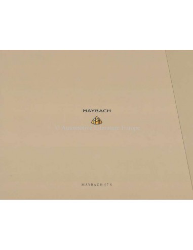 2005 MAYBACH 57 S HARDCOVER BROCHURE DUITS