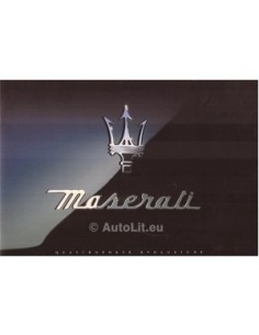 1998 MASERATI QUATTROPORTE IV EVOLUZIONE BROCHURE ENGELS
