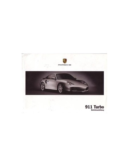 2003 PORSCHE 911 TURBO OWNERS MANUAL GERMAN