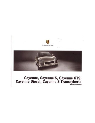 2010 PORSCHE CAYENNE OWNERS MANUAL GERMAN