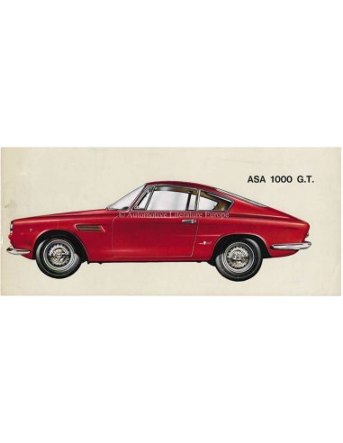 1965 ASA 1000 G.T. COUPE BERONE BROCHURE ITALIAANS