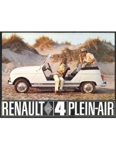 1968 RENAULT 4 PLEIN-AIR BROCHURE FRENCH